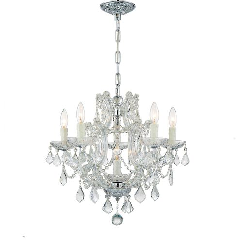 Maria Theresa 6 Light 20 inch Polished Chrome Chandelier Ceiling Light in Clear Swarovski Strass