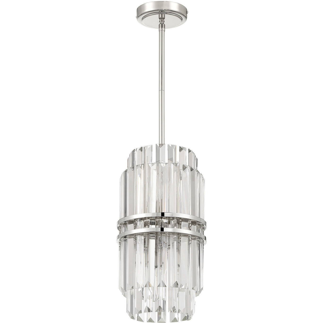 Hayes 4 Light 8 inch Polished Nickel Mini Pendant Ceiling Light