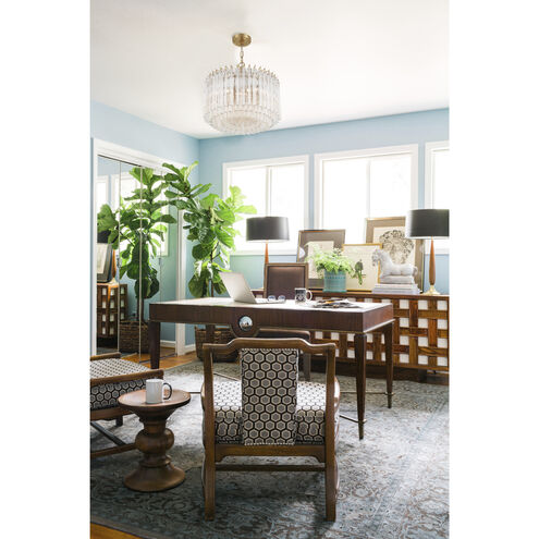 Lofton 5 Light 18 inch Aged Brass Chandelier Ceiling Light