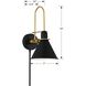 Medford 10 inch 60.00 watt Matte Black Task Sconce Wall Light