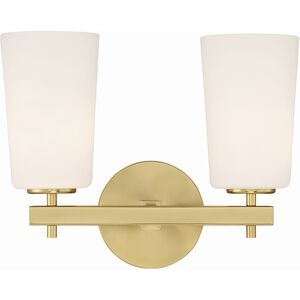 Colton 2 Light 15 inch Aged Brass Wall Sconce Wall Light