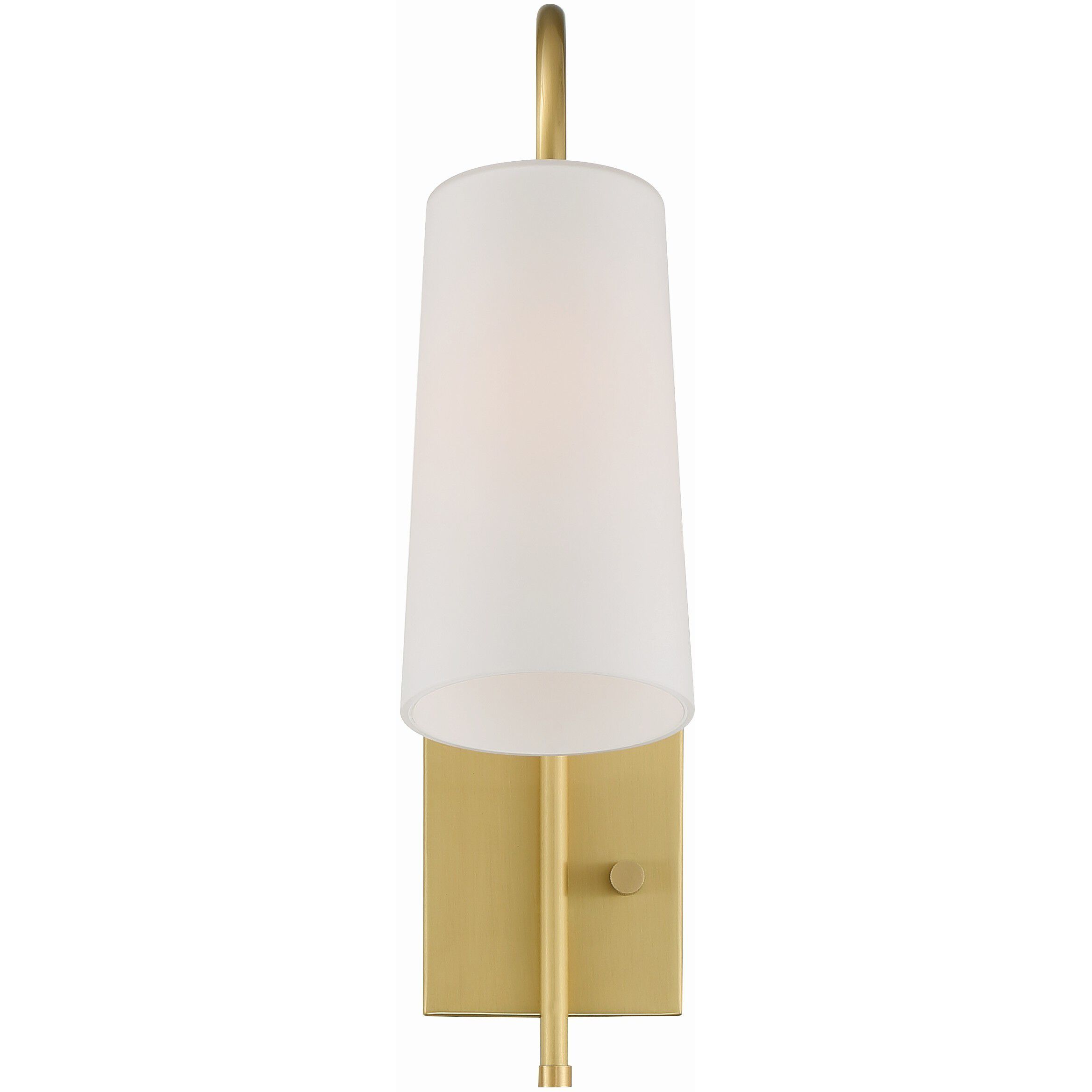Alexa 13.25 inch 100.00 watt Aged Brass Task Sconce Wall Light