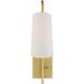 Alexa 13.25 inch 100.00 watt Aged Brass Task Sconce Wall Light