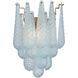 Ollie Wall Sconce Wall Light in Sand Glass Blue