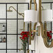 Clifton Bath Sconce Wall Light in Aged Brass