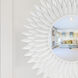 Broche 24 X 24 inch Matte White Wall Mirror