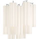 Addis Wall Sconce Wall Light in Tronchi Glass White