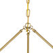 Calypso 6 Light 30 inch Vibrant Gold Chandelier Ceiling Light