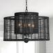 Jayna 4 Light 25 inch Matte Black Chandelier Ceiling Light