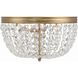 Nola 3 Light 14.25 inch Flush Mount