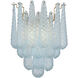 Ollie Wall Sconce Wall Light in Sand Glass Blue