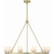 Aragon 10 Light 34.75 inch Soft Brass Chandelier Ceiling Light