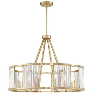 Darcy 8 Light 34 inch Distressed Twilight Chandelier Ceiling Light