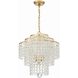 Gabrielle 4 Light 18 inch Antique Gold Chandelier Ceiling Light
