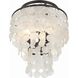 Brielle 3 Light 13 inch Dark Bronze Flush Ceiling Light