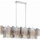 Addis 14 Light 51.75 inch Polished Chrome Chandelier Ceiling Light in Tronchi Glass Autumn