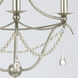 Metro 3 Light 15.5 inch Antique Silver Mini Chandelier Ceiling Light