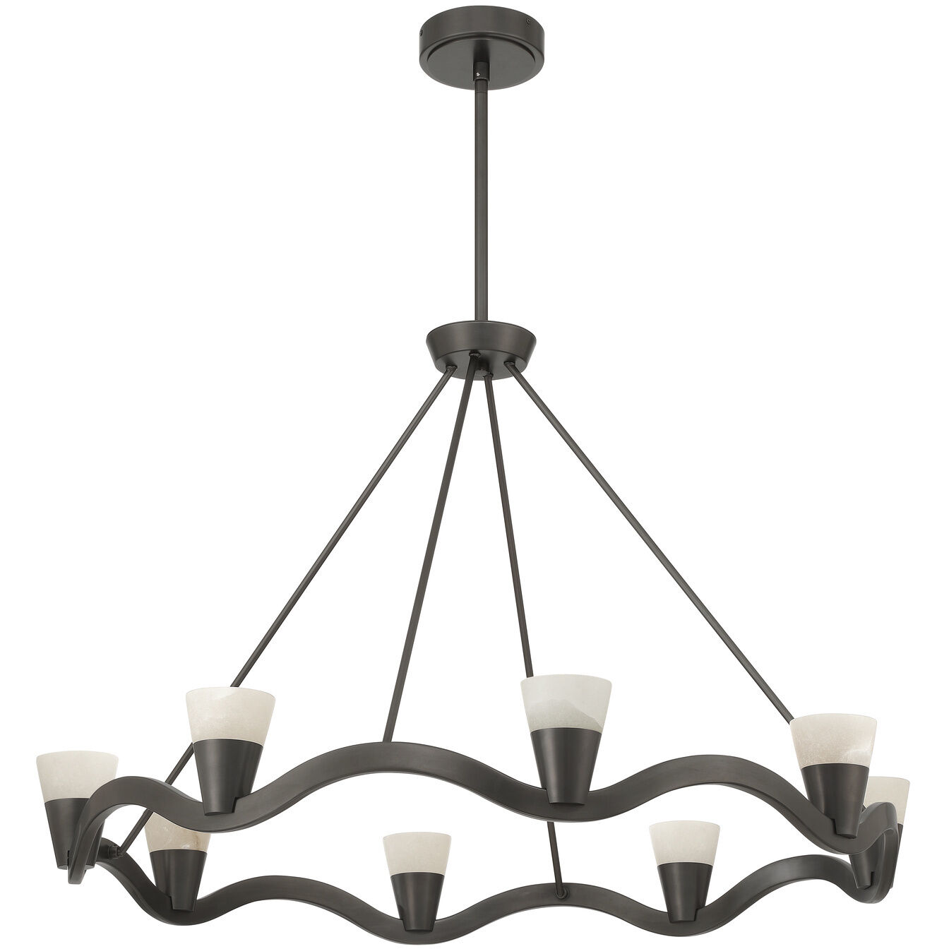 Vance 8 Light 39 inch Bronze Noir Chandelier Ceiling Light