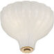 Layton 3 Light 9.75 inch Luxe Gold Semi Flush Ceiling Light