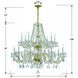 Traditional Crystal 16 Light 37 inch Polished Brass Chandelier Ceiling Light in Clear Spectra