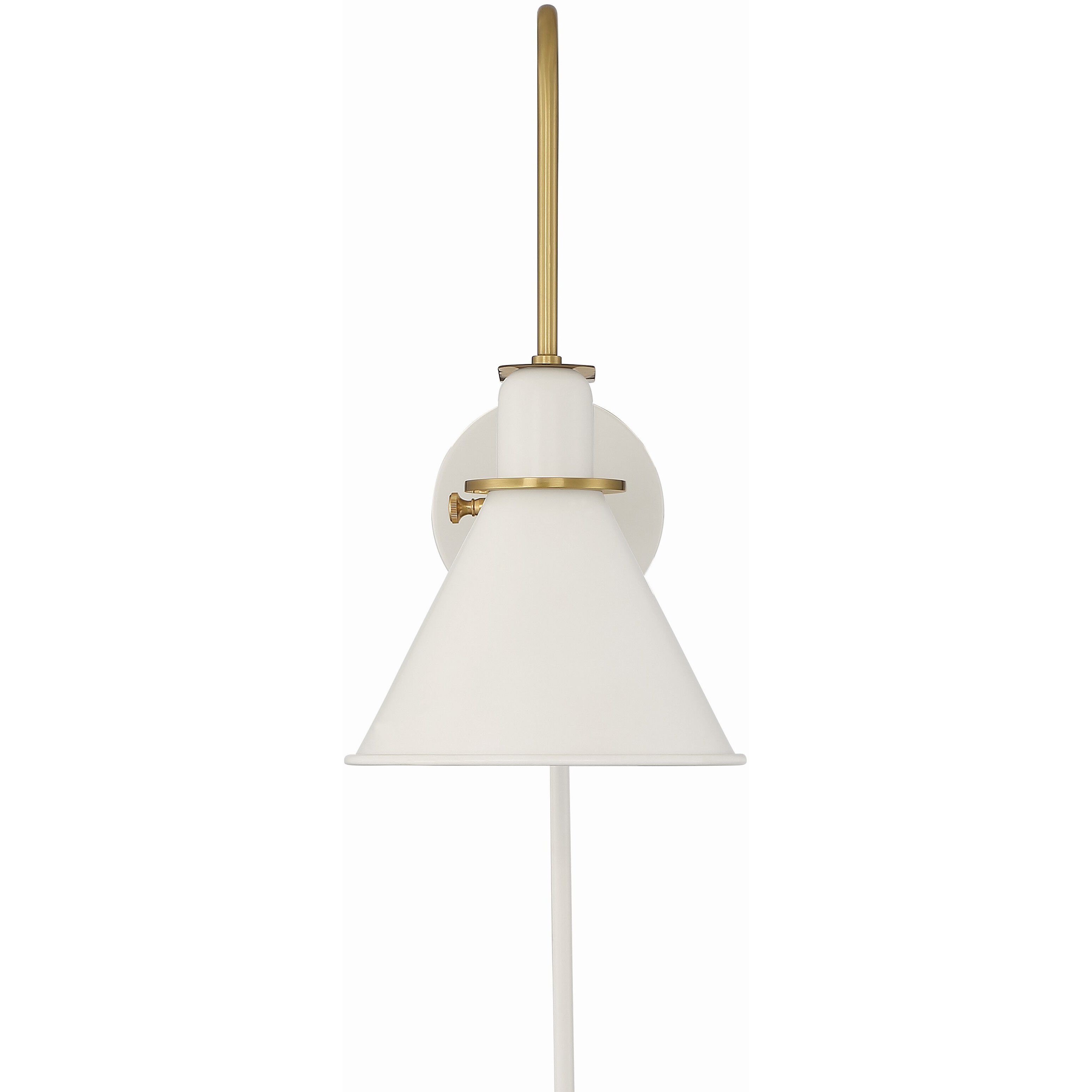 Medford 10 inch 60.00 watt White Task Sconce Wall Light