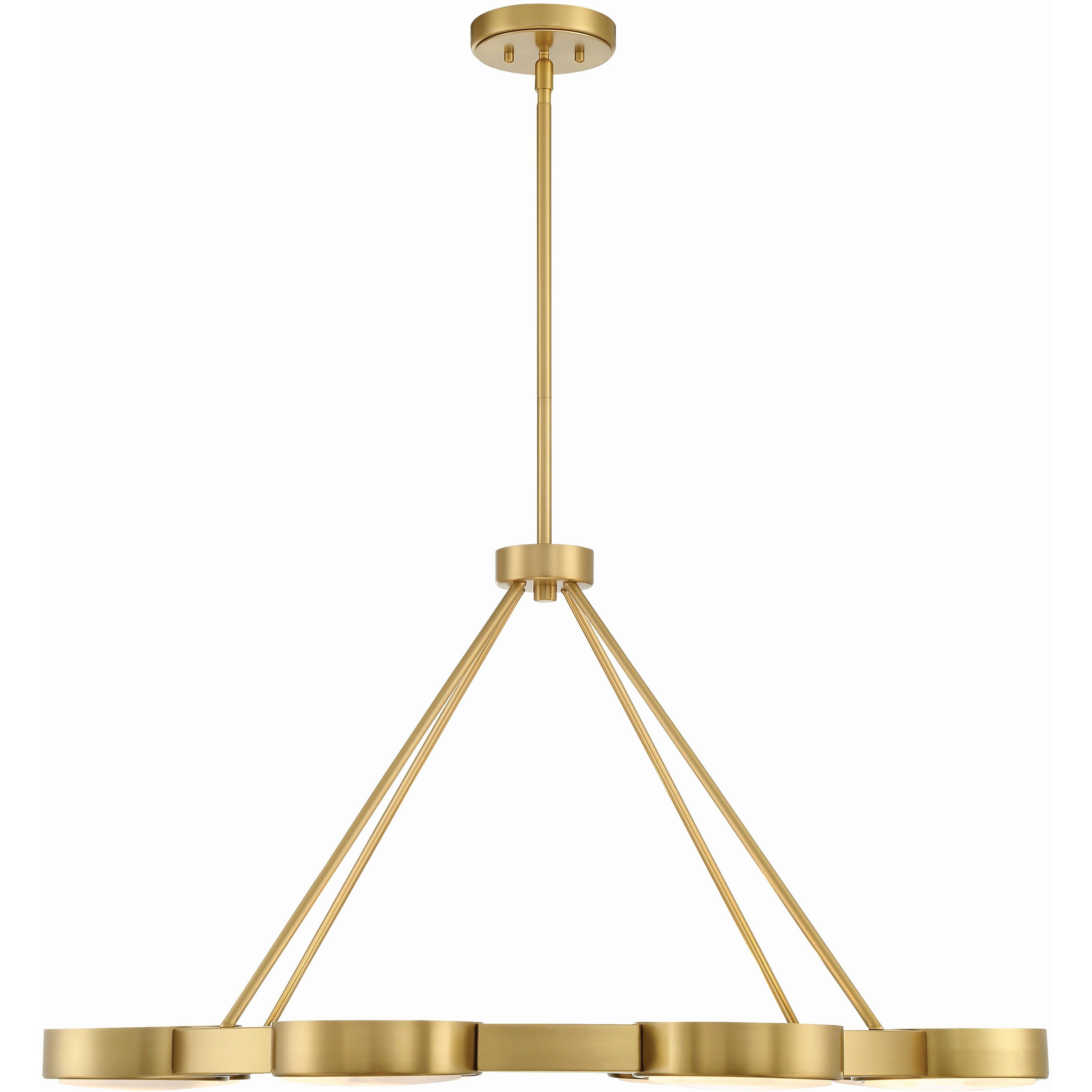 Orson 8 Light 38.5 inch Modern Gold Chandelier Ceiling Light