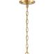 Rollins 8 Light 32 inch Antique Gold Chandelier Ceiling Light