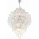 Addis 20 Light 31.5 inch Polished Chrome Chandelier Ceiling Light in Tronchi Glass Clear