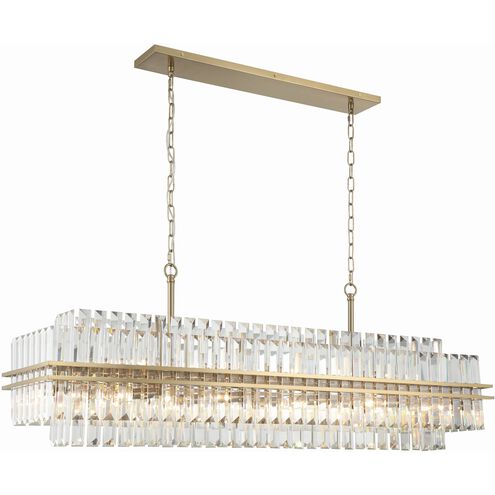 Hayes 16 Light 50 inch Aged Brass Chandelier Ceiling Light