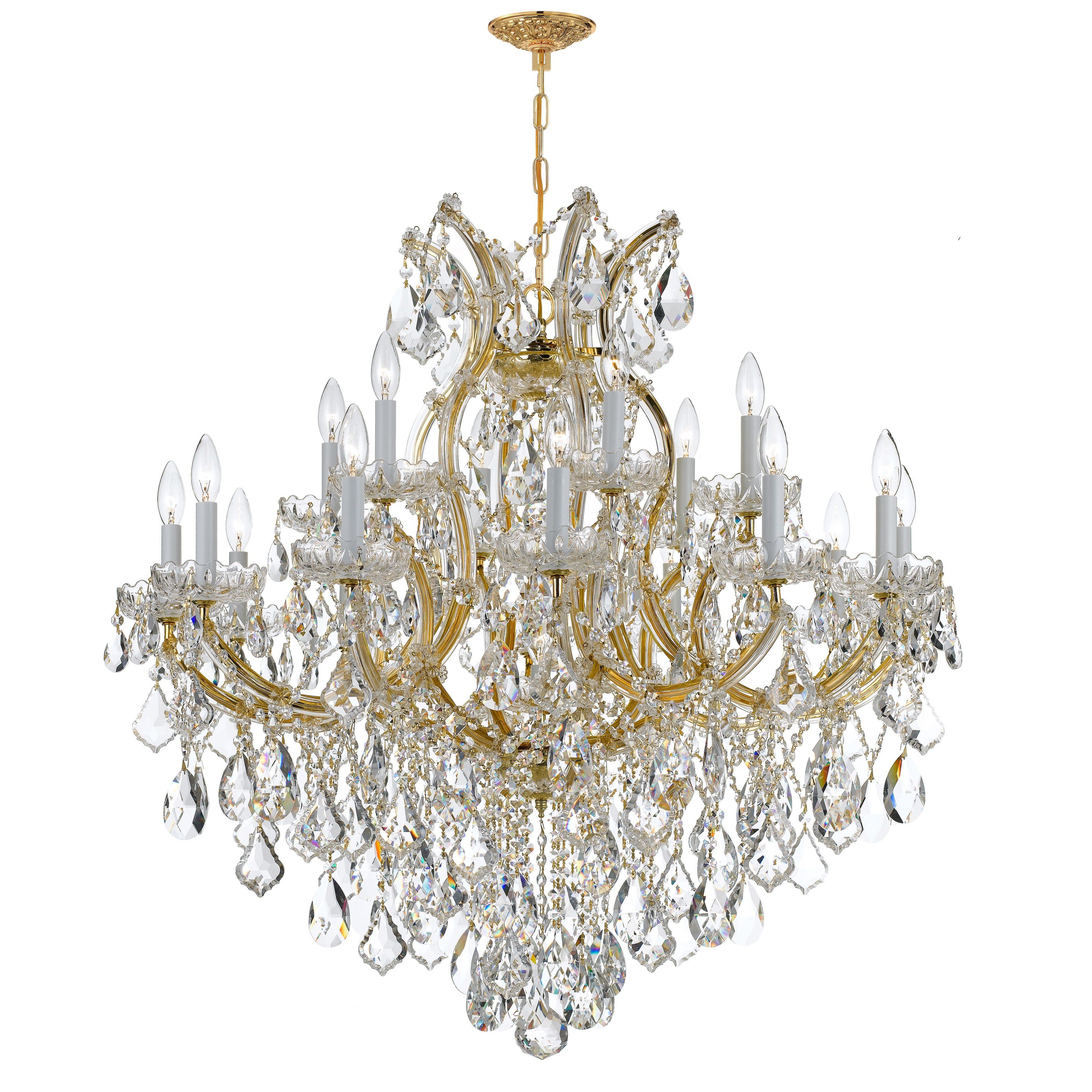 Maria Theresa 19 Light 38 inch Gold Chandelier Ceiling Light in Clear Spectra