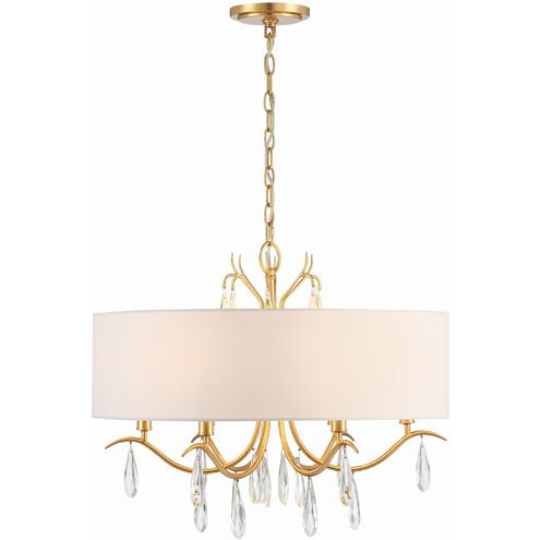 Rollins 6 Light 24 inch Antique Gold Chandelier Ceiling Light