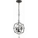Solaris 3 Light 12.5 inch English Bronze Mini Chandelier Ceiling Light
