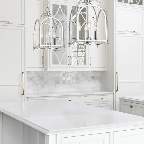 Kai 4 Light 10 inch Polished Chrome Pendant Ceiling Light