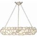 Palla 6 Light 24 inch Antique Silver Semi Flush Ceiling Light