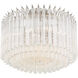 Lofton 5 Light 18 inch Polished Nickel Semi Flush Ceiling Light