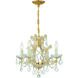 Maria Theresa 4 Light 16.5 inch Gold Mini Chandelier Ceiling Light in Clear Swarovski Strass