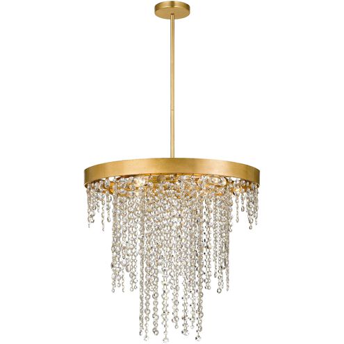 Winham 6 Light 24 inch Antique Gold Chandelier Ceiling Light