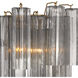 Addis 2 Light 14.5 inch Aged Brass Bath Vanity Light Wall Light in Smoke
