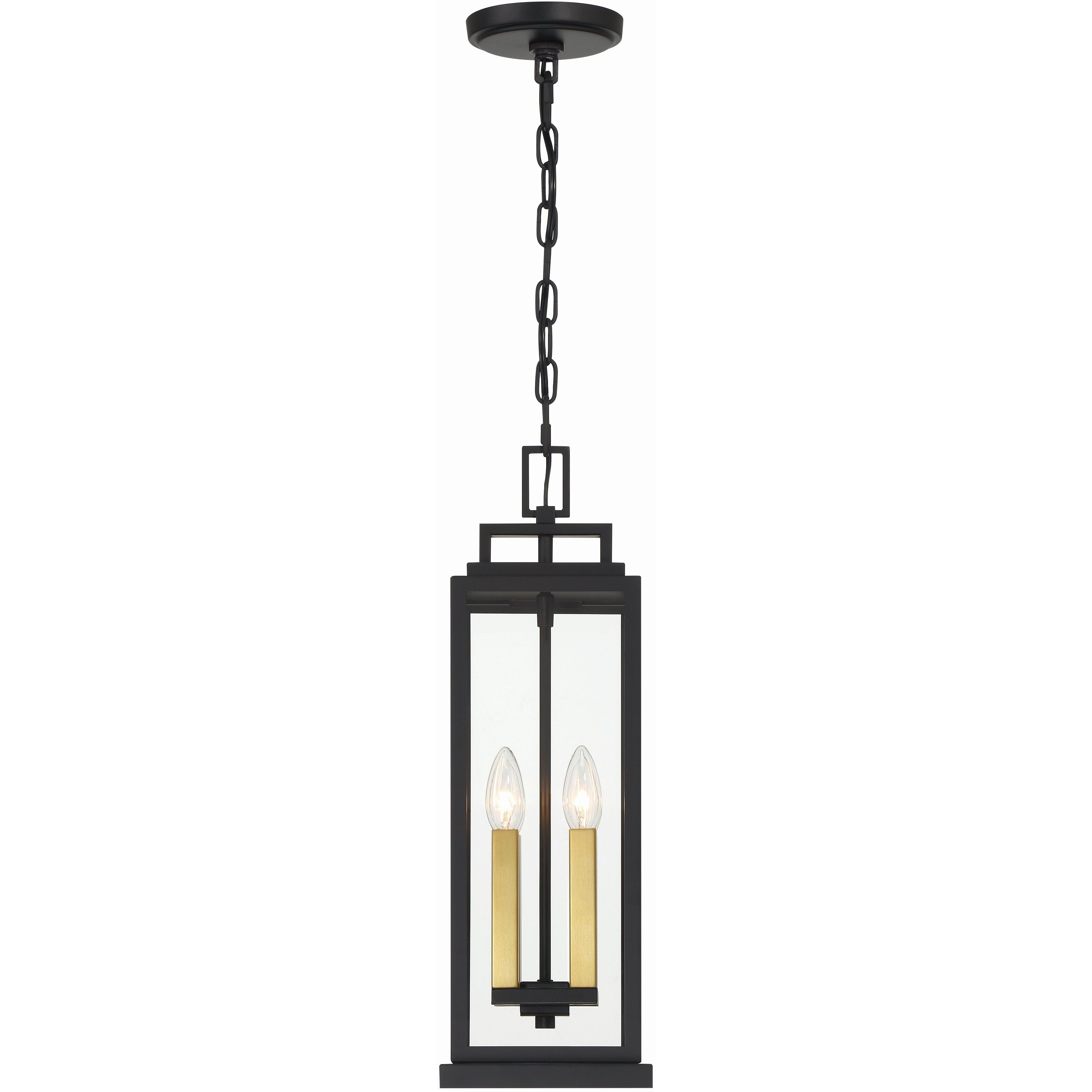 Aspen 4 Light 6.5 inch Matte Black Outdoor Pendant