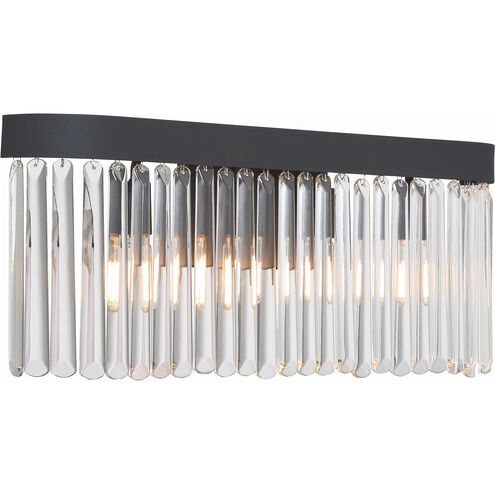 Emory Sconce Wall Light in Black Forged