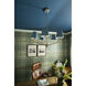 Xavier 5 Light 28 inch Vibrant Gold Chandelier Ceiling Light in Vibrant Gold and Blue