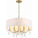 Rollins 6 Light 24 inch Antique Gold Chandelier Ceiling Light