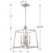 Sylvan 4 Light 16 inch Polished Nickel Mini Chandelier Ceiling Light