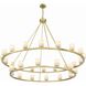 Aragon 30 Light 58.75 inch Soft Brass Chandelier Ceiling Light