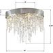 Winfield 4 Light 16 inch Antique Silver Flush Ceiling Light