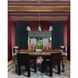 Xavier 6 Light 46 inch Vibrant Gold Linear Chandelier Ceiling Light in Vibrant Gold and Blue