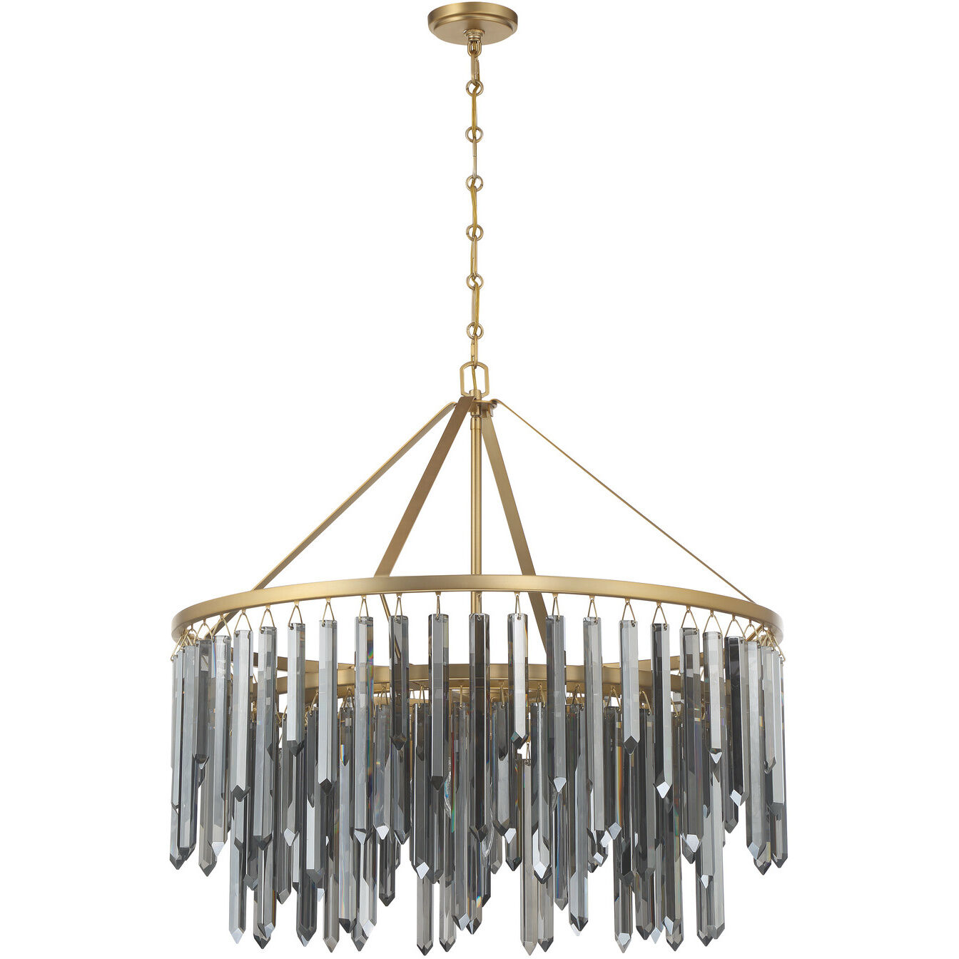 Gemma 9 Light 32 inch Modern Gold Chandelier Ceiling Light