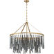 Gemma 9 Light 32 inch Modern Gold Chandelier Ceiling Light