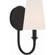 Payton 1 Light 5.5 inch Black Forged Sconce Wall Light