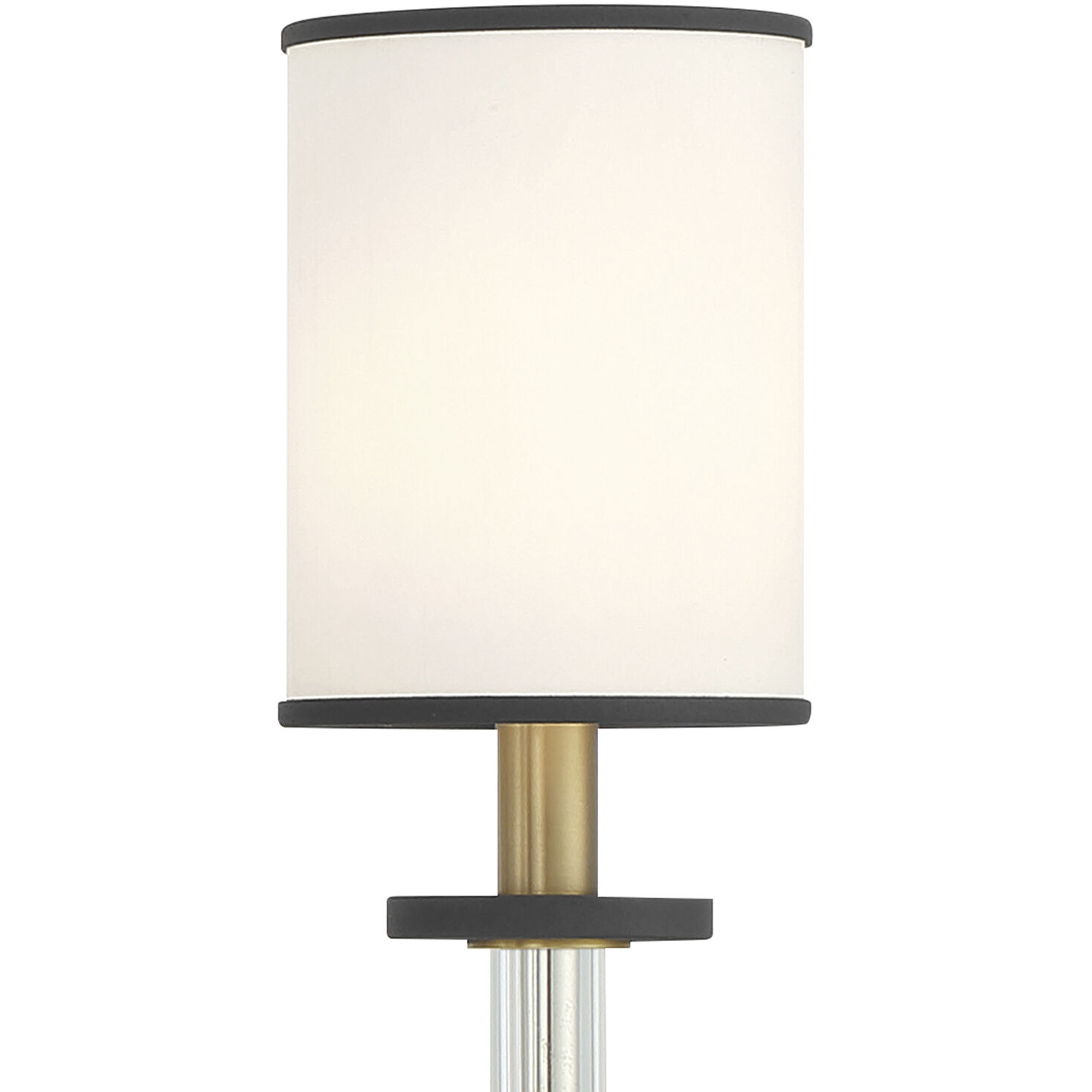 Hatfield 8 Light 33.25 inch Black Forged and Vibrant Gold Chandelier Ceiling Light